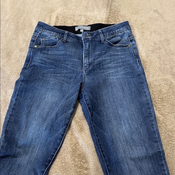 Wit & Wisdom Logan High Rise Ankle Dark Blue Straight Leg Jeans - Picture 6 of 14